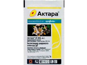 Препарат актара 25 WG 6г (2шт в спайці) тм syngenta