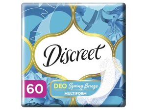 Прокладки щоденні 60шт гігієнічні Deo Spring Breeze ТМ Discreet