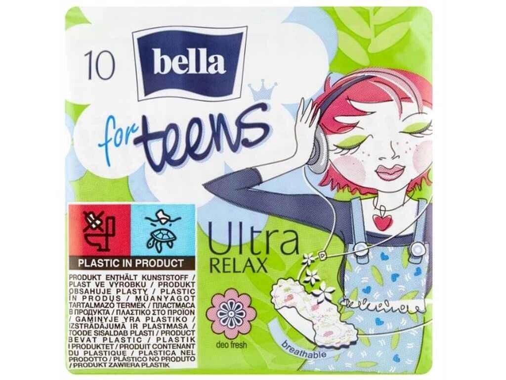 Прокладки гігієнічні 10 шт. 4 к.(Ultra Relax extra soft Deo green tea) ТМ BELLA від компанії Фортеця - фото 1