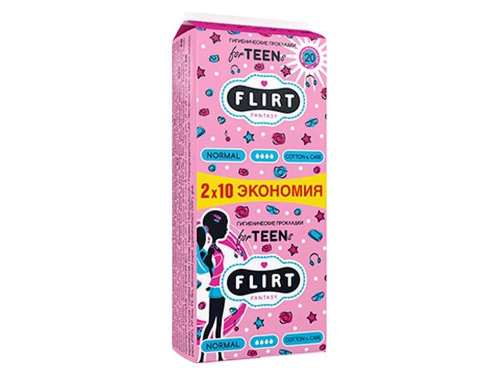 Прокладки гігієнічні (4крап) teen fresh - cotton care 20шт ТМ FANTASY FLIRT від компанії Фортеця - фото 1