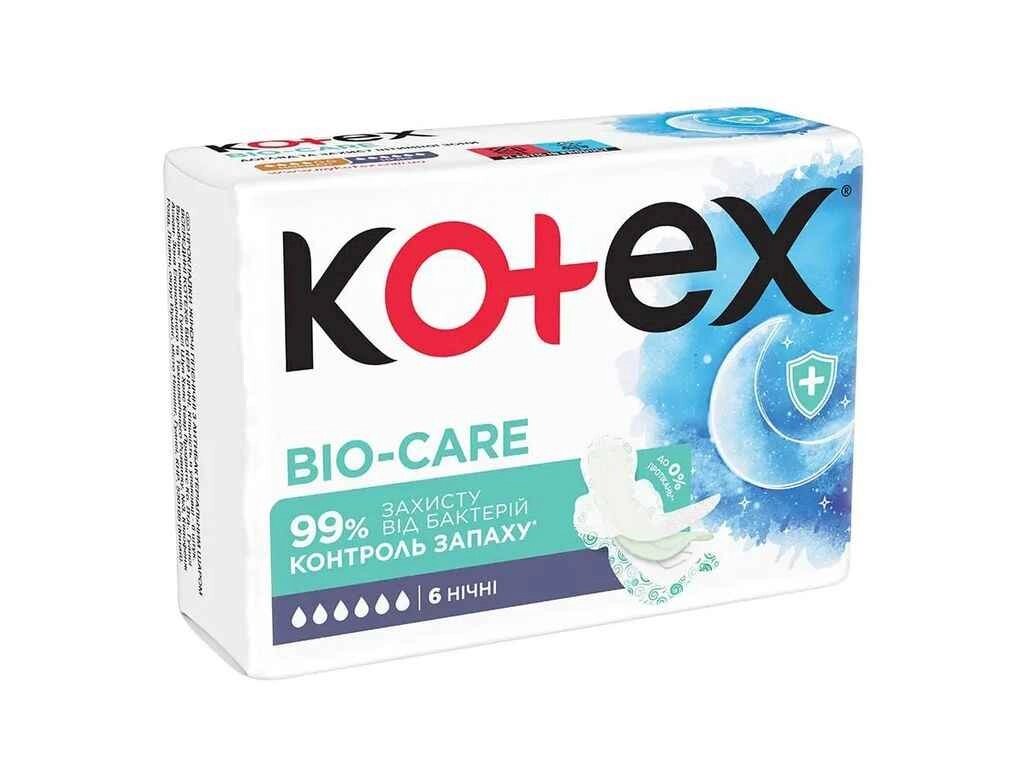 Прокладки гігієнічні нічні 6к. 6шт Bio Care Night ТМ Kotex від компанії Фортеця - фото 1