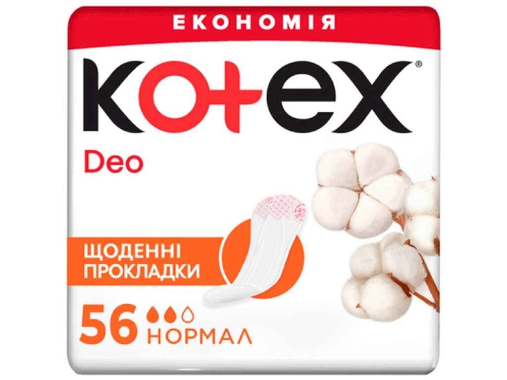 Прокладки щоденні Deo 56 шт. ТМ KOTEX від компанії Фортеця - фото 1