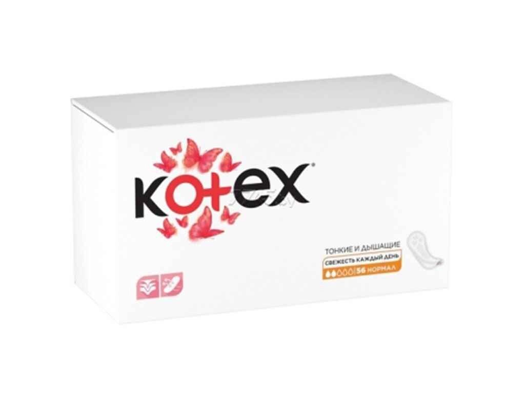 Прокладки щоденні normal liners flat 56шт ТМ KOTEX від компанії Фортеця - фото 1