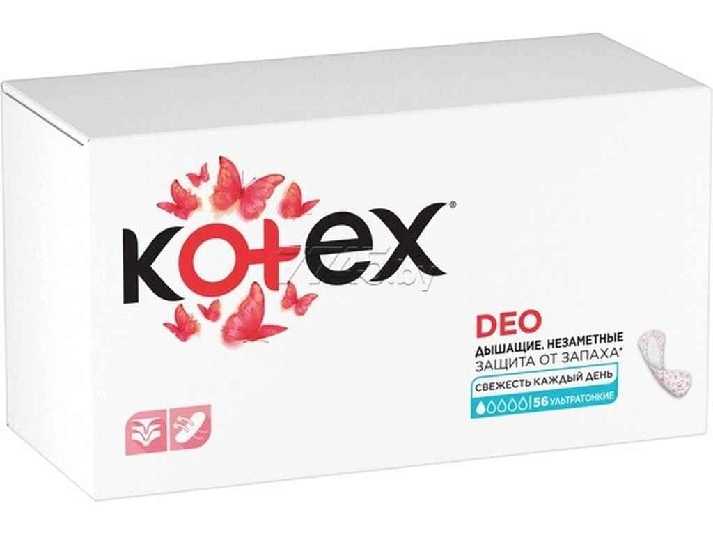 Прокладки щоденні Ultraslim Deo 56 шт. ТМ KOTEX від компанії Фортеця - фото 1