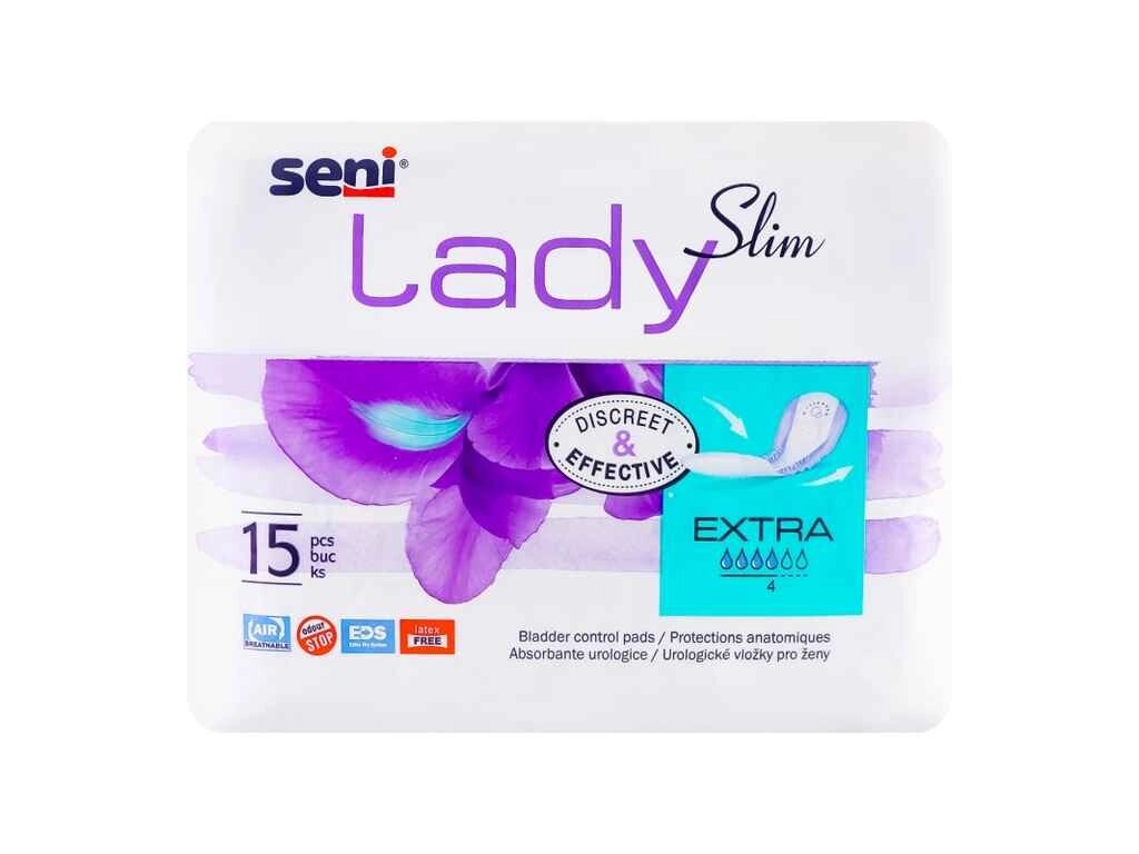 Прокладки урологічні 15шт LADY SLIM extra 4крап ТМ SENI від компанії Фортеця - фото 1