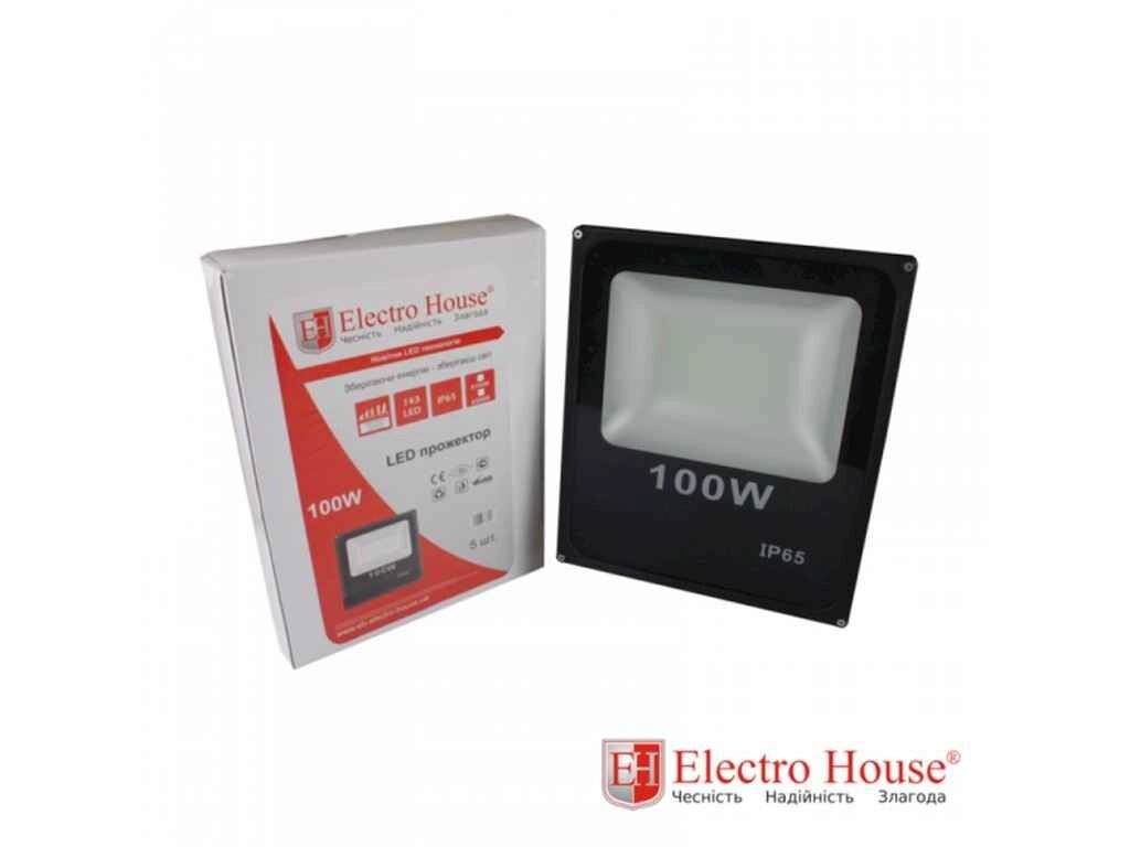 Прожектор LED 100W IP65 ТМ ELECTROHOUSE від компанії Фортеця - фото 1