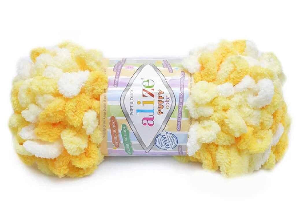 Пряжа Puffy Color 5921 5шт / уп ТМ Alize від компанії Фортеця - фото 1