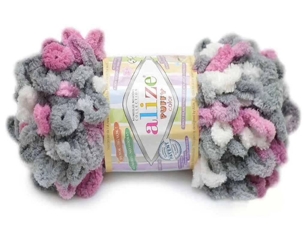 Пряжа Puffy Color 6070 5шт / уп ТМ ALIZE ТМ Alize від компанії Фортеця - фото 1