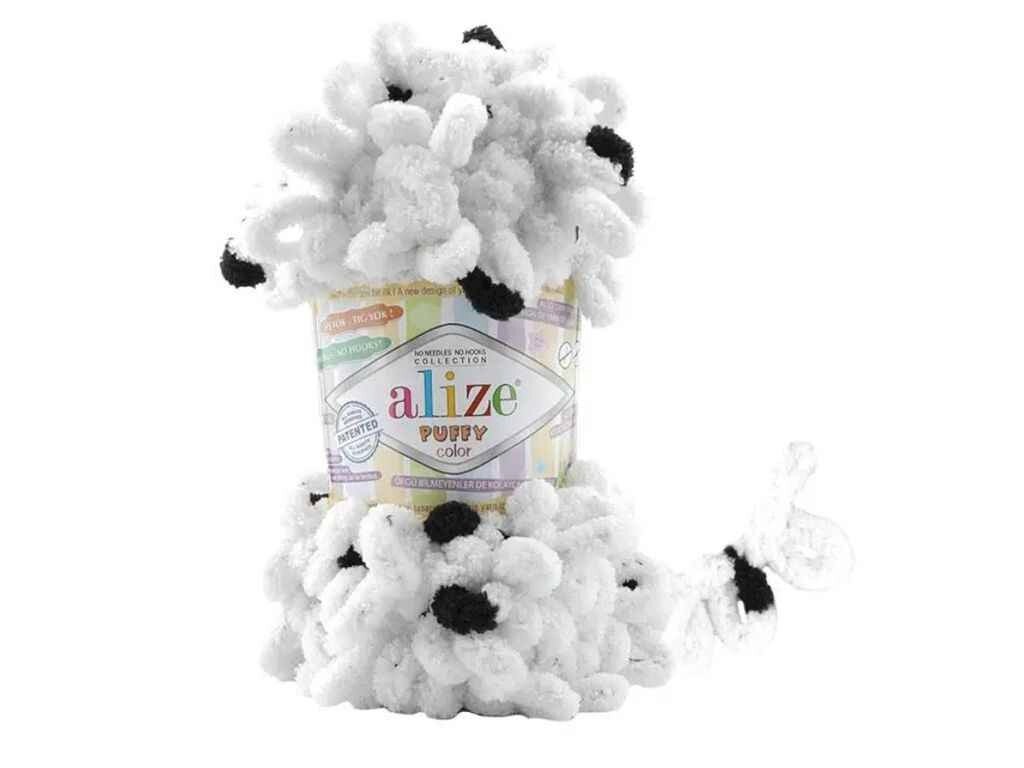 Пряжа Puffy Color 6450 5шт/уп 100% Мікрополіестр 100г 9м ТМ ALIZE від компанії Фортеця - фото 1