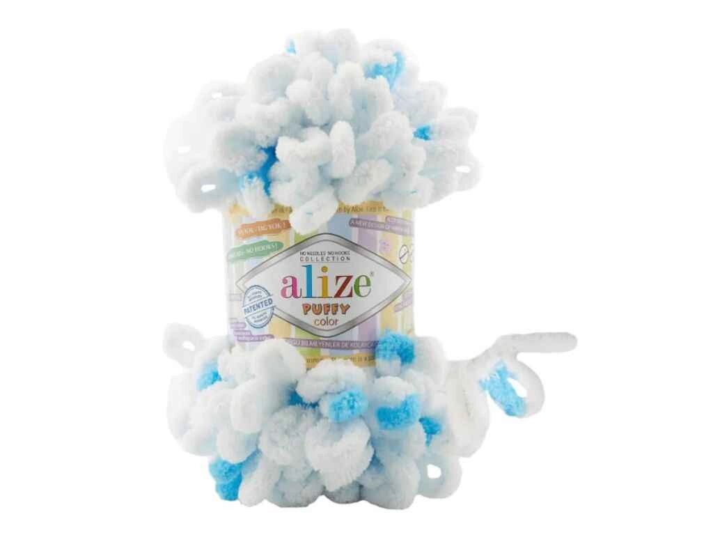 Пряжа Puffy Color 6472 5шт/уп 100% Мікрополіестр 100г 9м ТМ ALIZE від компанії Фортеця - фото 1