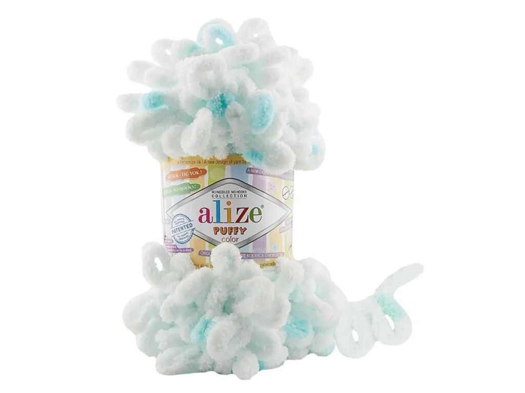 Пряжа Puffy Color 6491 5шт/уп 100% Мікрополіестр 100г 9м ТМ ALIZE від компанії Фортеця - фото 1