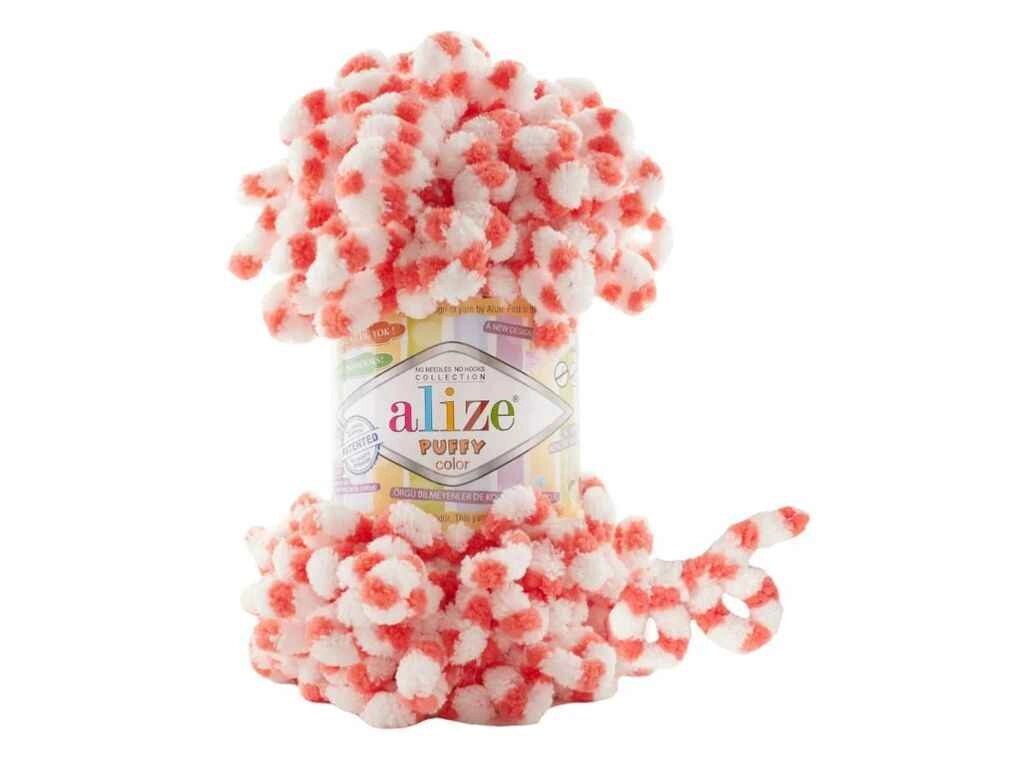 Пряжа Puffy Color 6495 5шт/уп 100% Мікрополіестр 100г 9м ТМ ALIZE від компанії Фортеця - фото 1