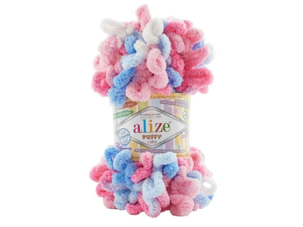 Пряжа Puffy Color 6525 5шт/уп 100% Мікрополіестр 100г 9м ТМ ALIZE від компанії Фортеця - фото 1