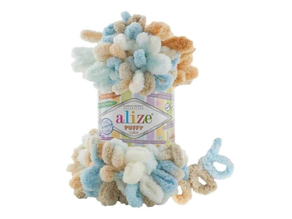 Пряжа Puffy Color 6530 5шт/уп 100% Мікрополіестр 100г 9м ТМ ALIZE від компанії Фортеця - фото 1