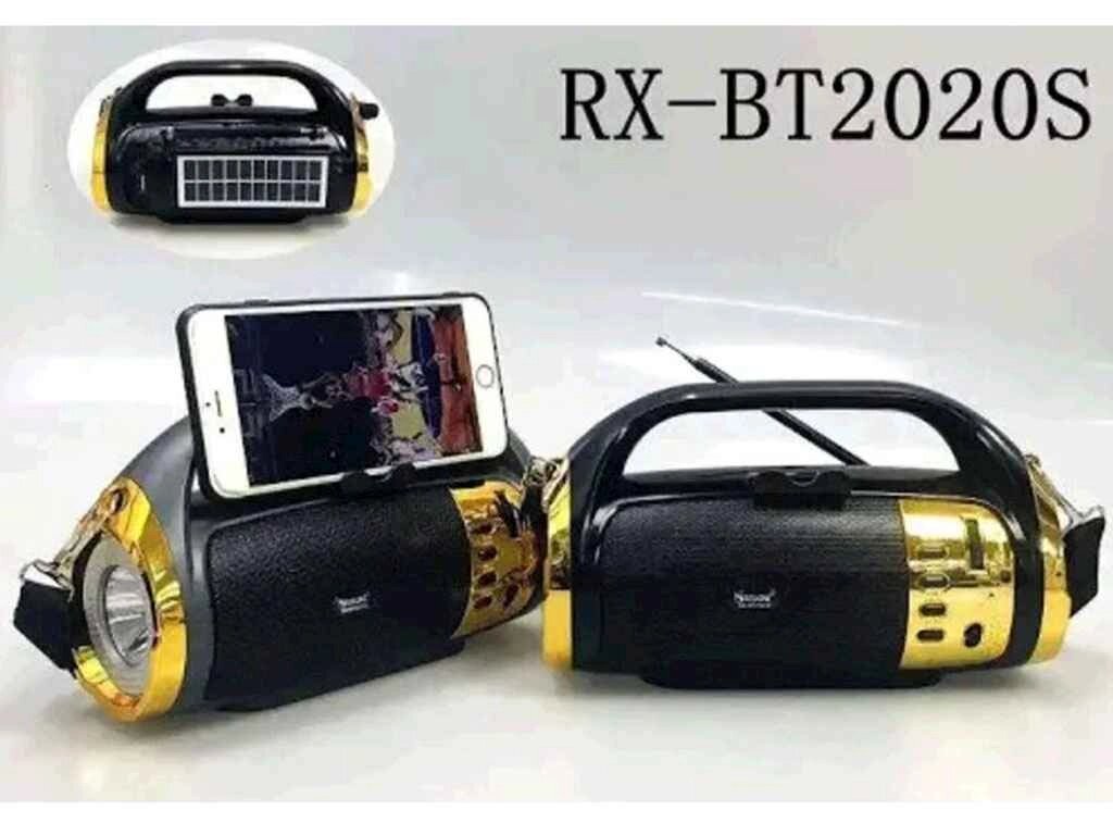 Радіоприймач акумуляторний USB /SD / MP3/ FM, сонячна панель, ліхтар RX-BT2020S ТМ GOLON від компанії Фортеця - фото 1