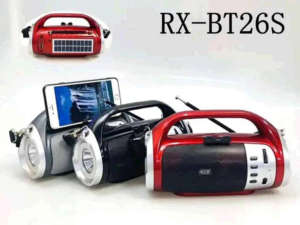 Радіоприймач акумуляторний USB /SD / MP3/ FM, сонячна панель, ліхтар RX-BT26S ТМ GOLON від компанії Фортеця - фото 1