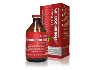 Розчин для інєкцій Левамізол 10% 50мл ТМ O. L. KAR