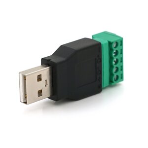 Роз'єм для підключення USB (5 контактів) з клемами під кабель Q100