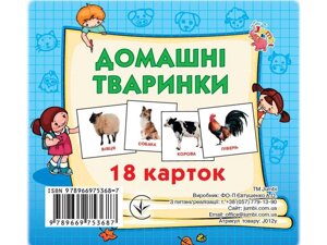 Розвиваючі картки міні (18 карток) Домашні тварини (у) ТМ Jumbi