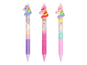 Ручка гелева піши-стирай, 0,5 мм, unicorn, KIDS line тм zibi