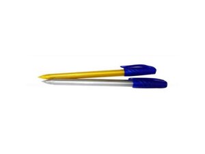 Ручка масляна Синій металік тригран корпус ТМ BUROMAX