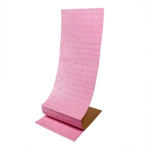 Самоклеюча 3D панель під рожеву цеглу 19600x700x3мм SW-00001471