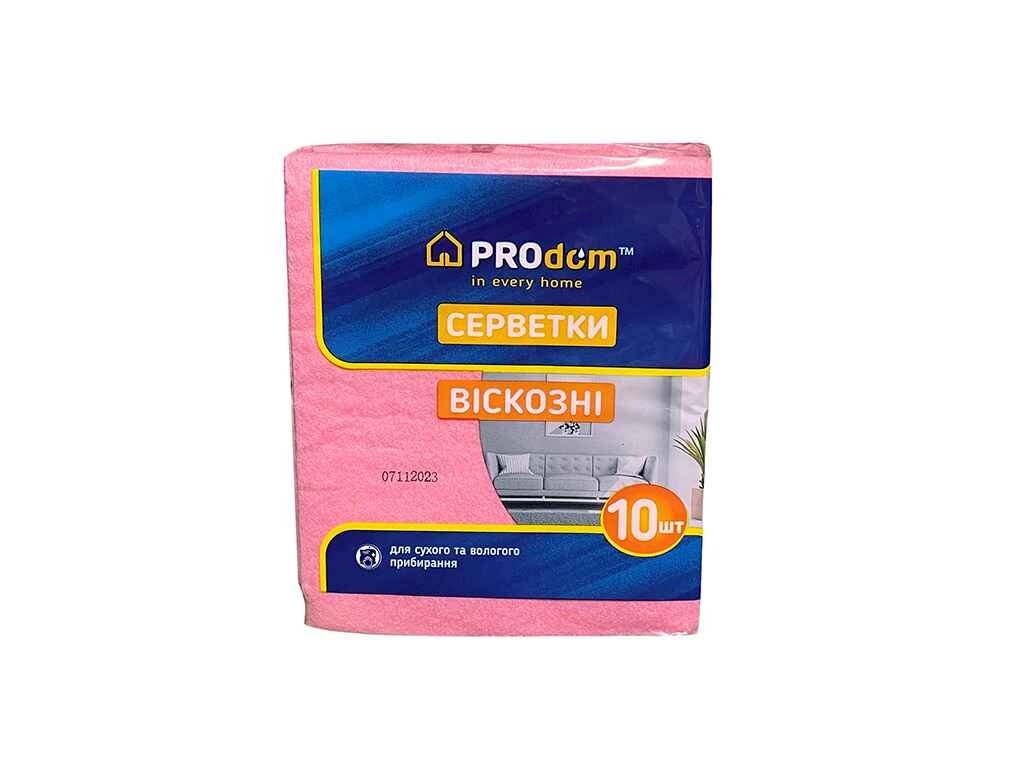 Серветки віскозні 10шт (30х36) ТМ PRODOM від компанії Фортеця - фото 1