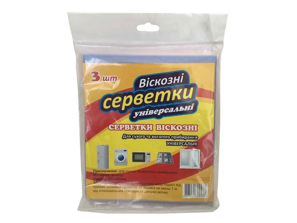 Серветки віскозні (3шт) ТМ ТИТА від компанії Фортеця - фото 1