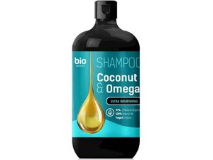 Шампунь 946мл Coconut Oil Omega 3 Для жінок і чоловіків ТМ BIO NATURELL