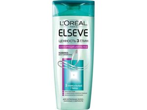 Шампунь для нормального волосся 400мл Цінність 3х глин ТМ LOREAL ELSEVE