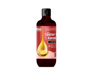 Шампунь для жінок і чоловіків 355мл Black Castor Oil Keratin ТМ BION