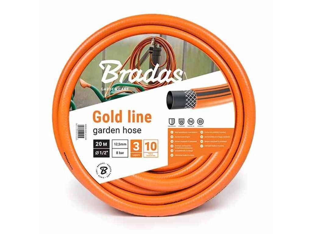 Шланг для поливу 1/2 20м GOLD LINE WGL 1/220 ПВХ ТМ BRADAS від компанії Фортеця - фото 1