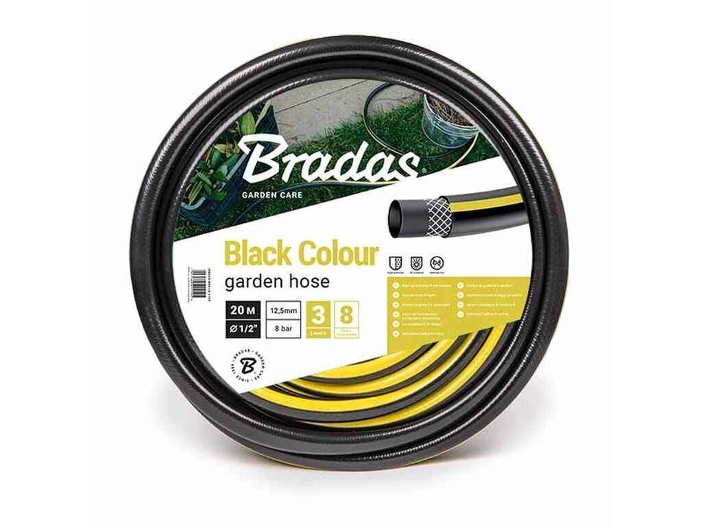 Шланг для поливу 3/4 25м BLACK COLOUR WBC3/425 ПВХ ТМ BRADAS від компанії Фортеця - фото 1