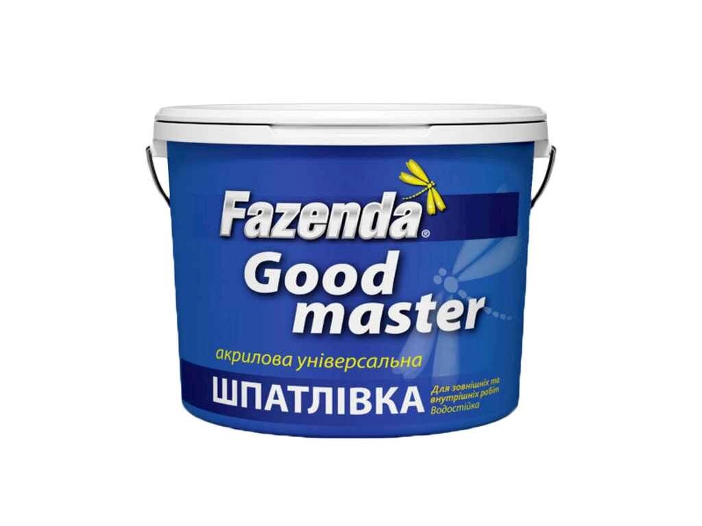 Шпаклівка 0,5кг Бiлий акрилова універсальна Good Master ТМ FAZENDA від компанії Фортеця - фото 1