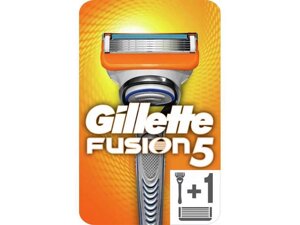 Станок для гоління чолов. Gillette Fusion5 з 2 змінними картриджами ТМ GILLETTE