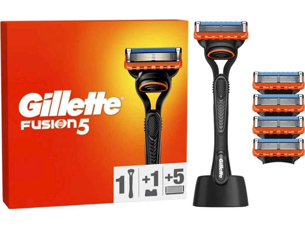 Станок для голiння 1шт Fusion 5 з 5 змінними картриджами ТМ GILLETTE від компанії Фортеця - фото 1