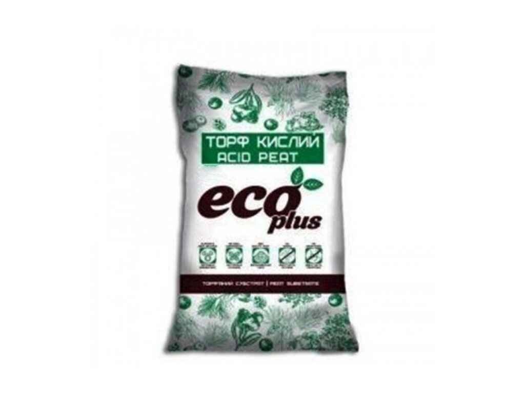 Субстрат ТОРФ КИСЛИЙ 20л ТМ ECO PLUS від компанії Фортеця - фото 1