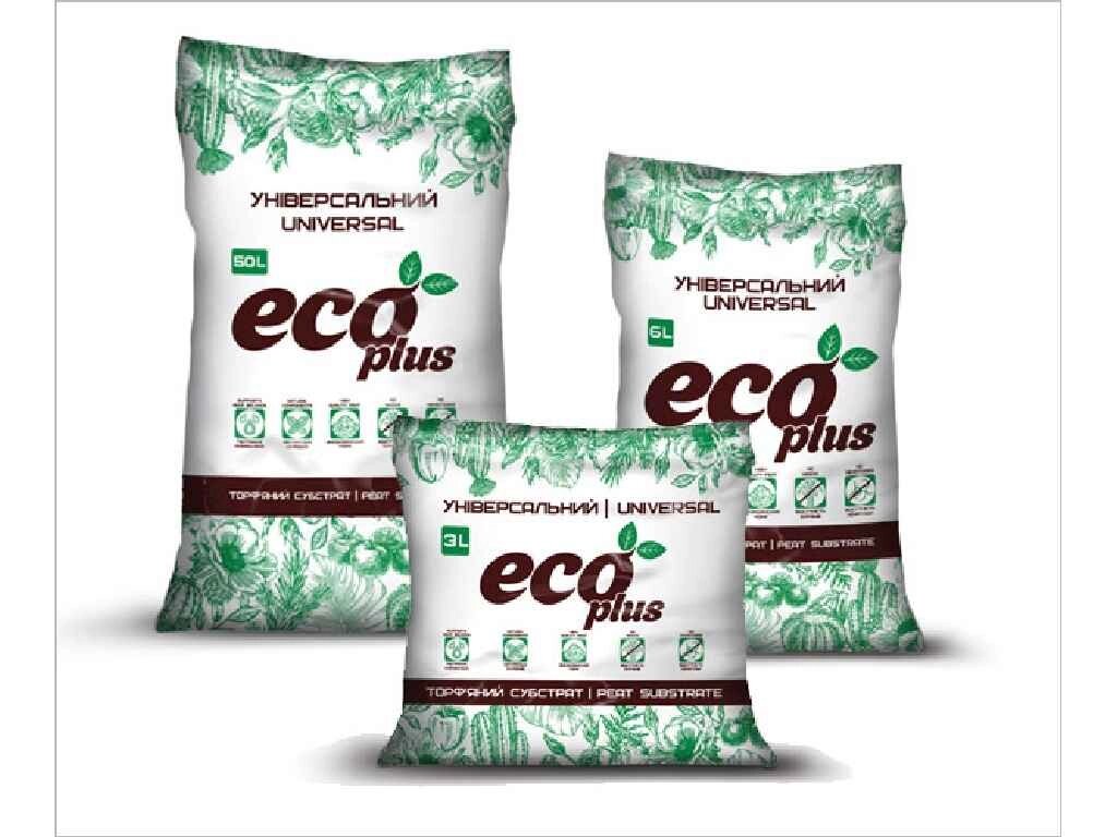 Субстрат торфяний універсальний 10л ТМ ECO PLUS від компанії Фортеця - фото 1