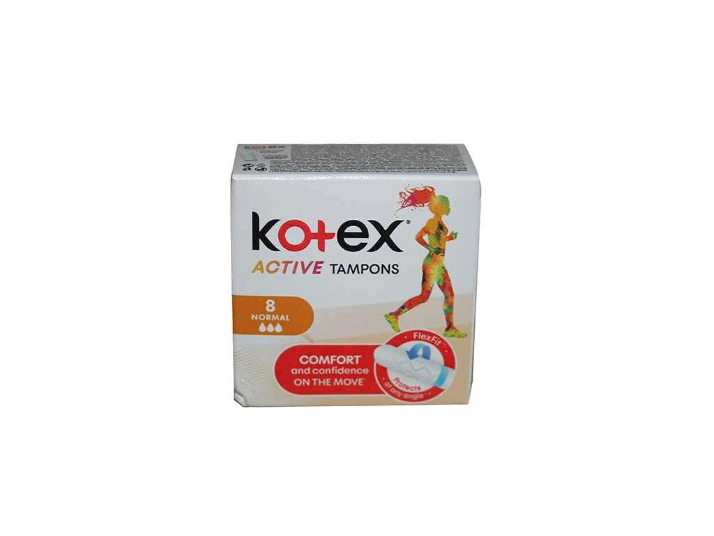 Тампони Active Normal гігієнічні 8 шт. ТМ KOTEX від компанії Фортеця - фото 1