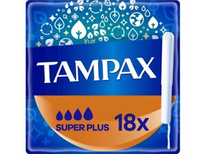 Тампони 18шт з аплікатором Super Plus ТМ Tampax