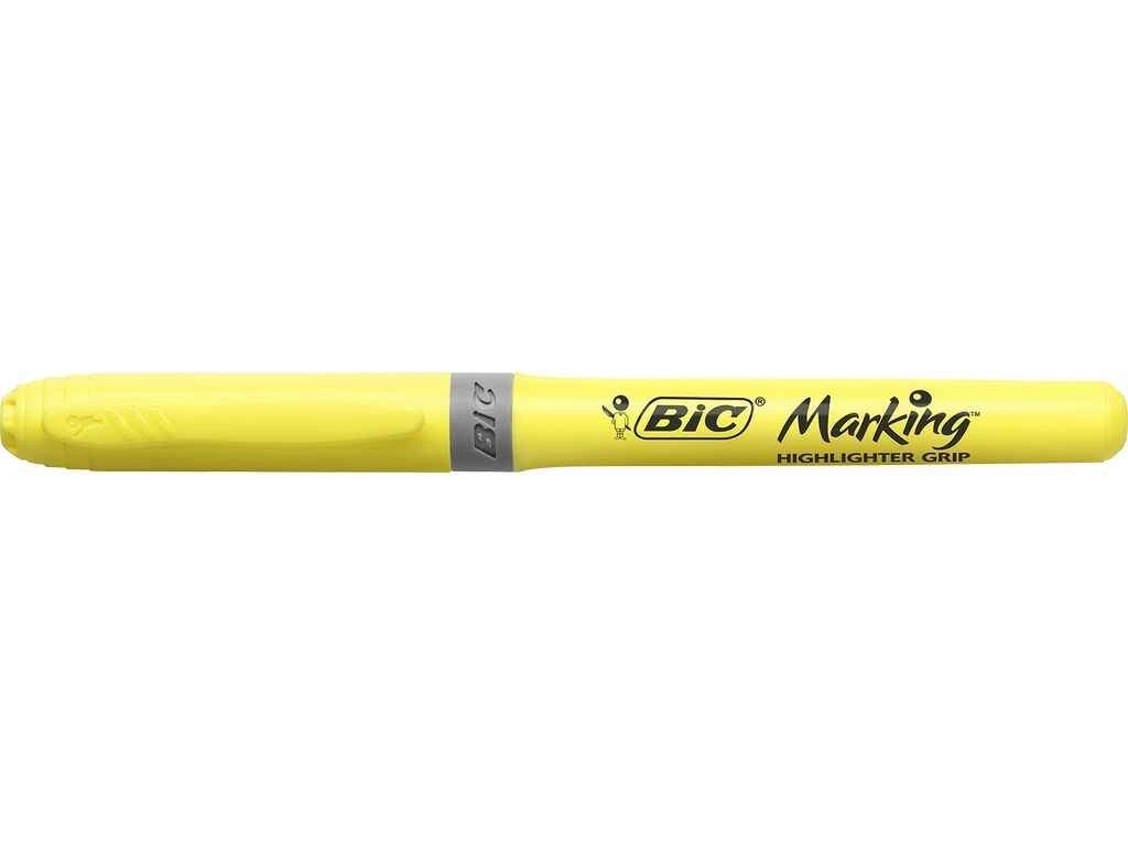 Текстовиділювач Grip , жовтий 12шт bc811935 ТМ BIC від компанії Фортеця - фото 1