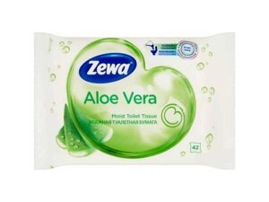 Туалетний папір вологий 42шт Aloe Vera ТМ Zewa