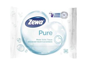 Туалетний папір Pure 8/42-Sh Moist ТМ ZEWA