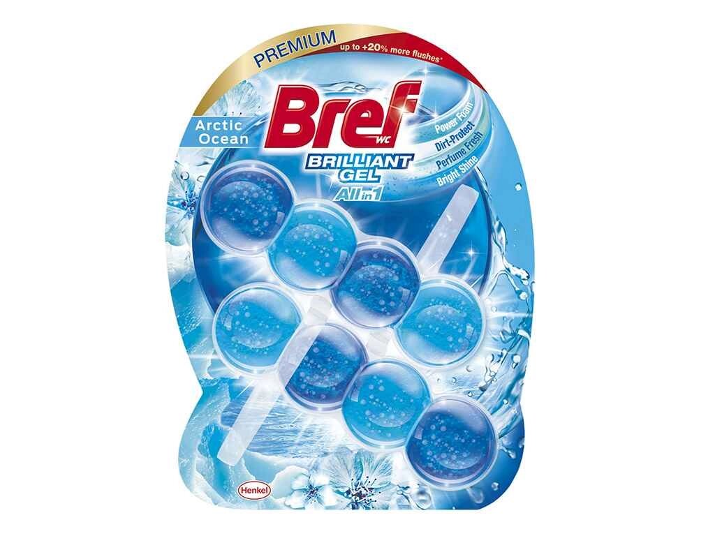 Туалетний блок Bref Arctic Ocean Brilliant Gel Bref 2х42г. ТМ Bref від компанії Фортеця - фото 1