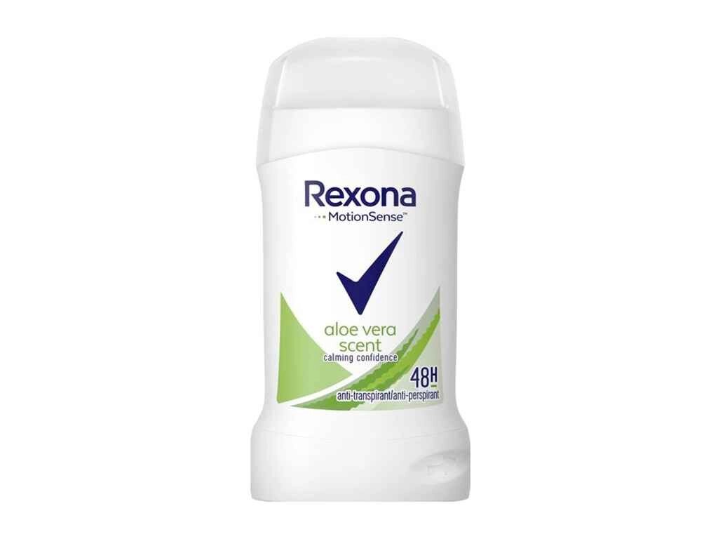 Твердий дезодорант жін 40мл Аloe vera захист 48 годин ТМ REXONA від компанії Фортеця - фото 1