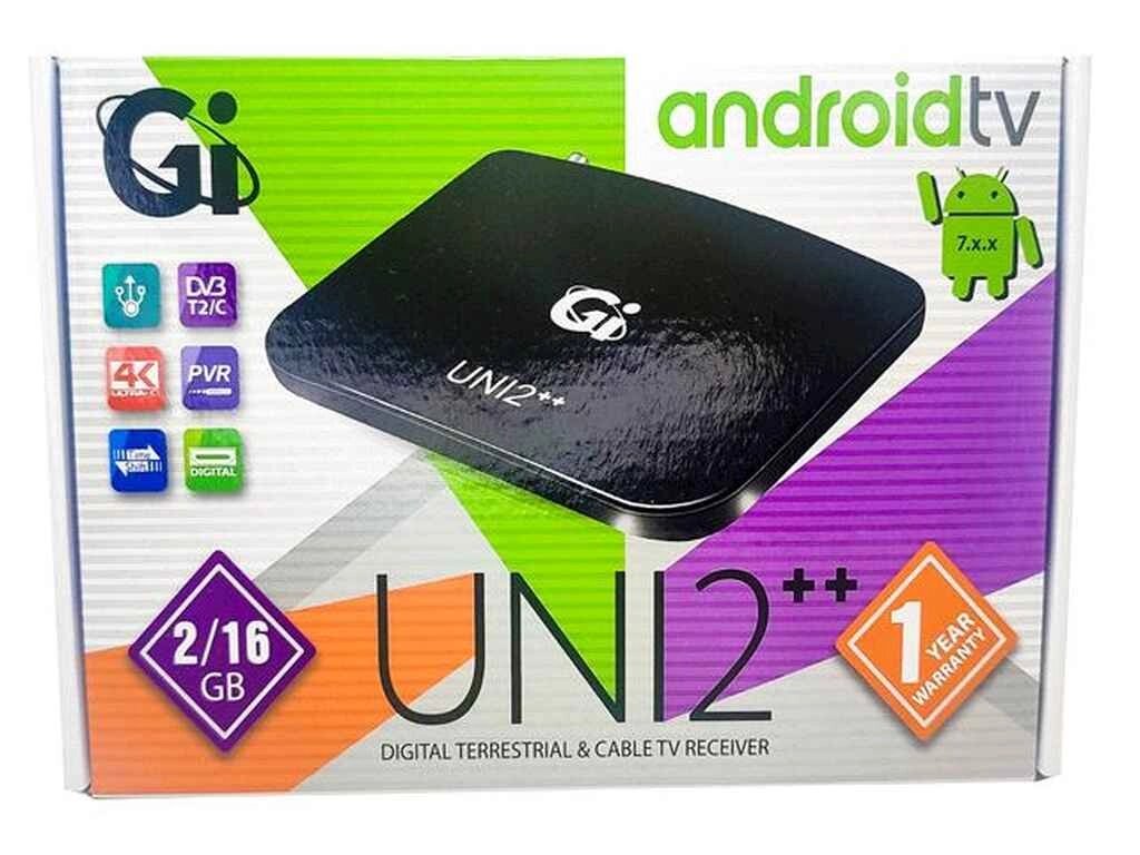 Тюнер Т2 AndroidTVТ2 тюнер UNI 216 TM. Gi ТМ GI від компанії Фортеця - фото 1