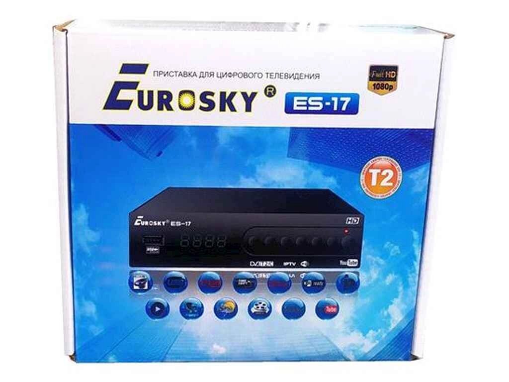 Тюнер Т2 тюнер Es-17 металевий корпус IPTVYouTube ТМ Eurosky від компанії Фортеця - фото 1