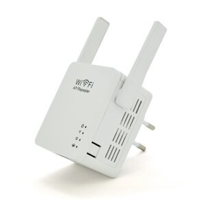 Підсилювач WiFi сигналу з 2-ма вбудованими антенами LV-WR05U, живлення 220V, 300Mbps, IEEE 802.11b / g / n,