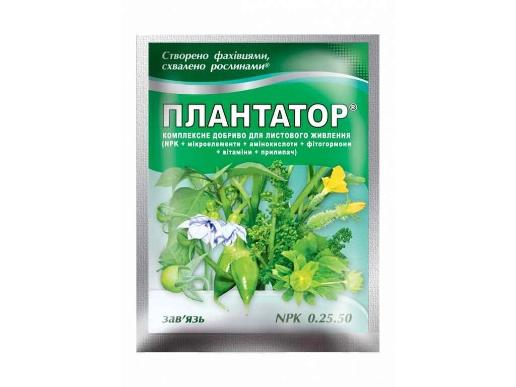 Водорозчинне сухі добриво зав'язь (NPK 0.25.50.) 25г ТМ Плантатор від компанії Фортеця - фото 1