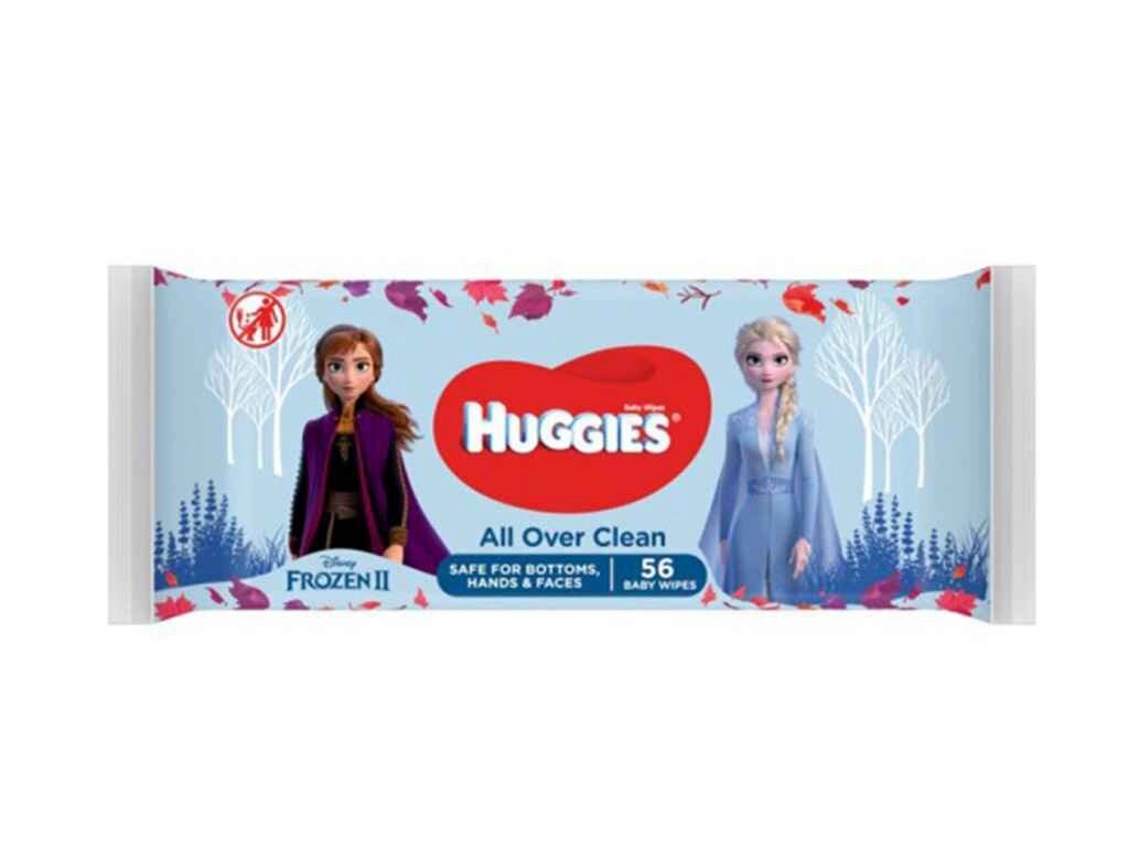 Вологі серветки Аll over clean 56шт ТМ HUGGIES від компанії Фортеця - фото 1